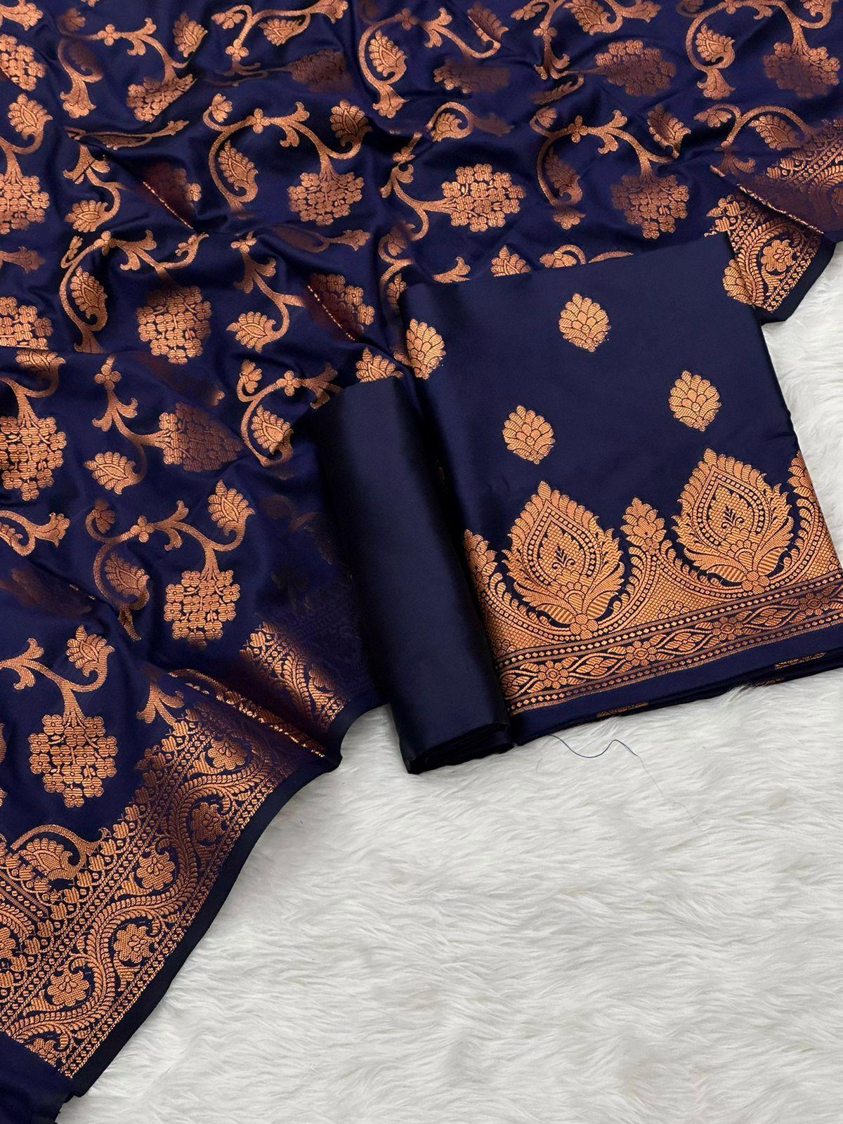 Banarasi silk suit by banarasi store - Banarasi Store