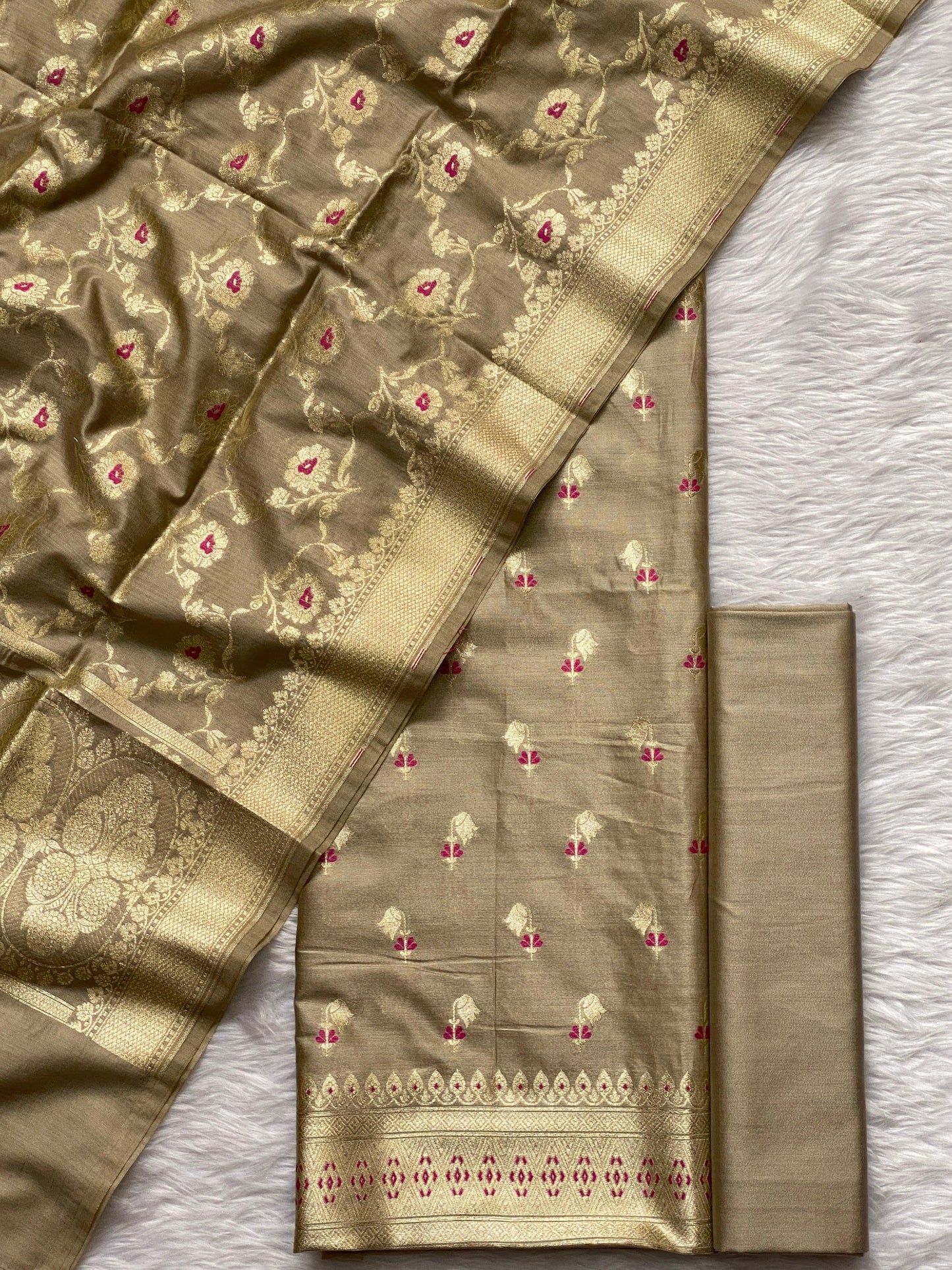 Handloom pure chiniya silk by banarasi store - Banarasi Store