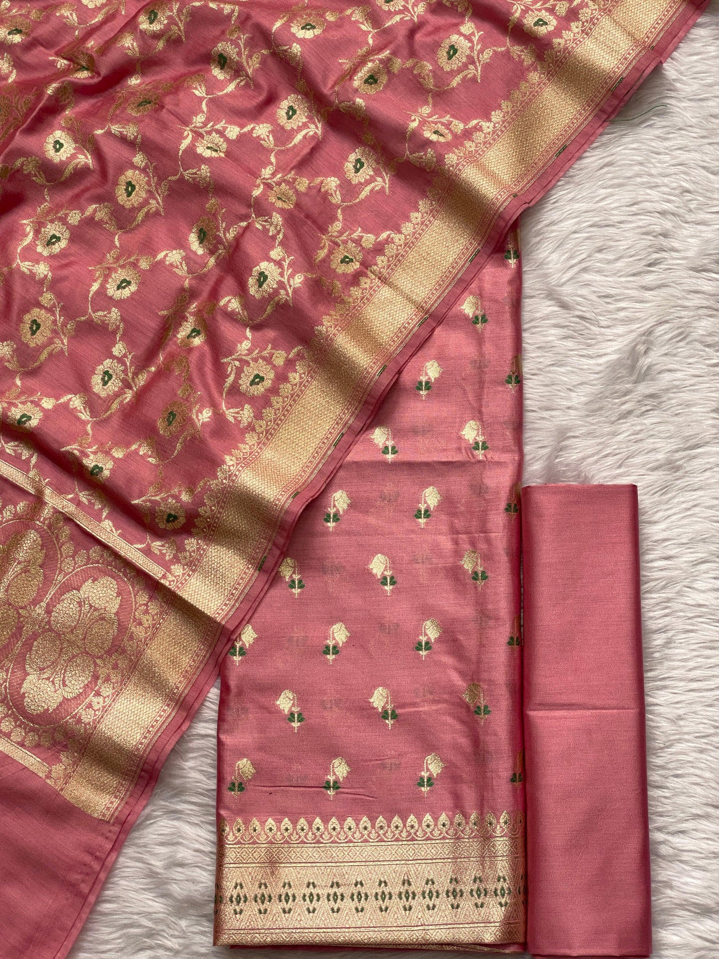 Handloom pure chiniya silk by banarasi store - Banarasi Store