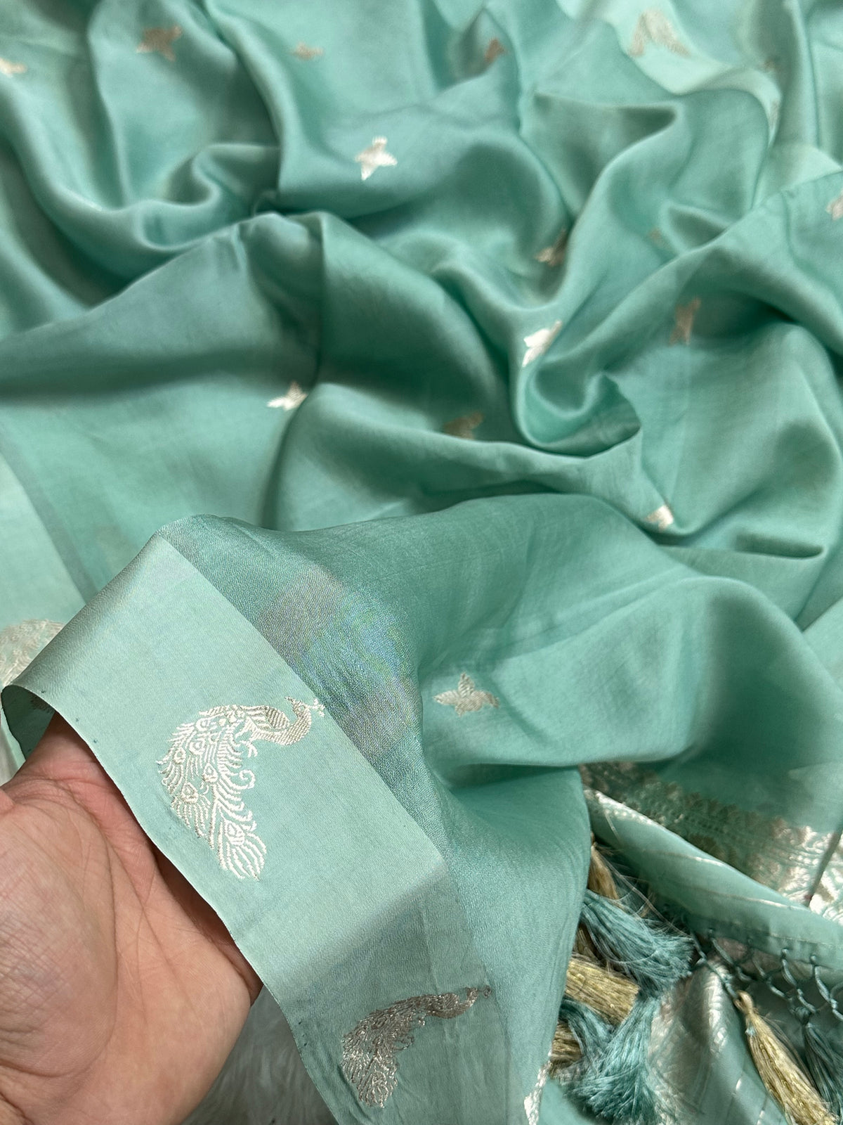 Handloom chanderi suit by banarasi store