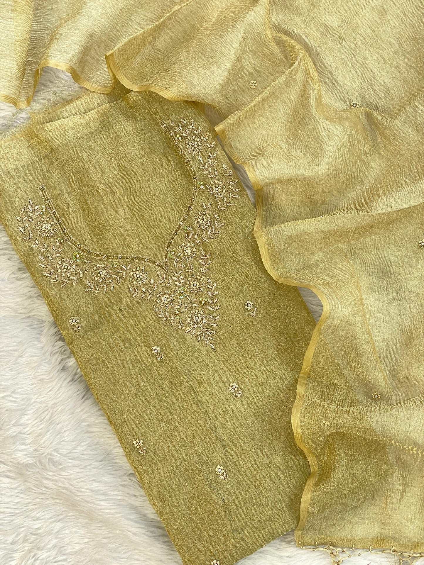 Reshmi tissue X zardozi - Banarasi Store