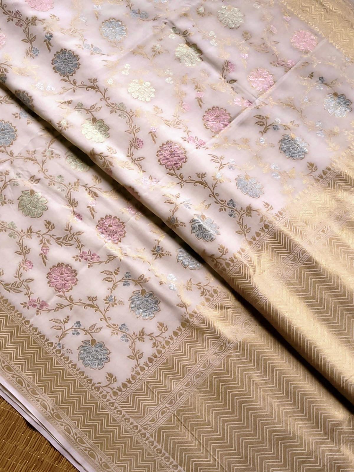Handloom moonga silk by banarasi store - Banarasi Store