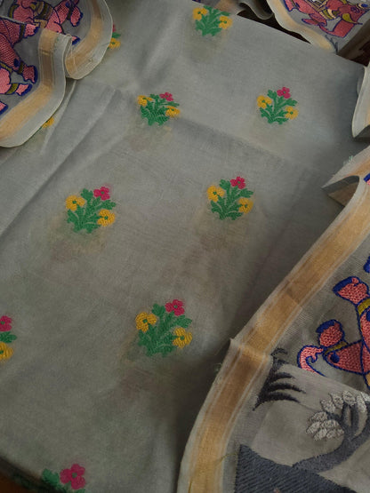 Banarasi chanderi embroidery suits - Banarasi Store