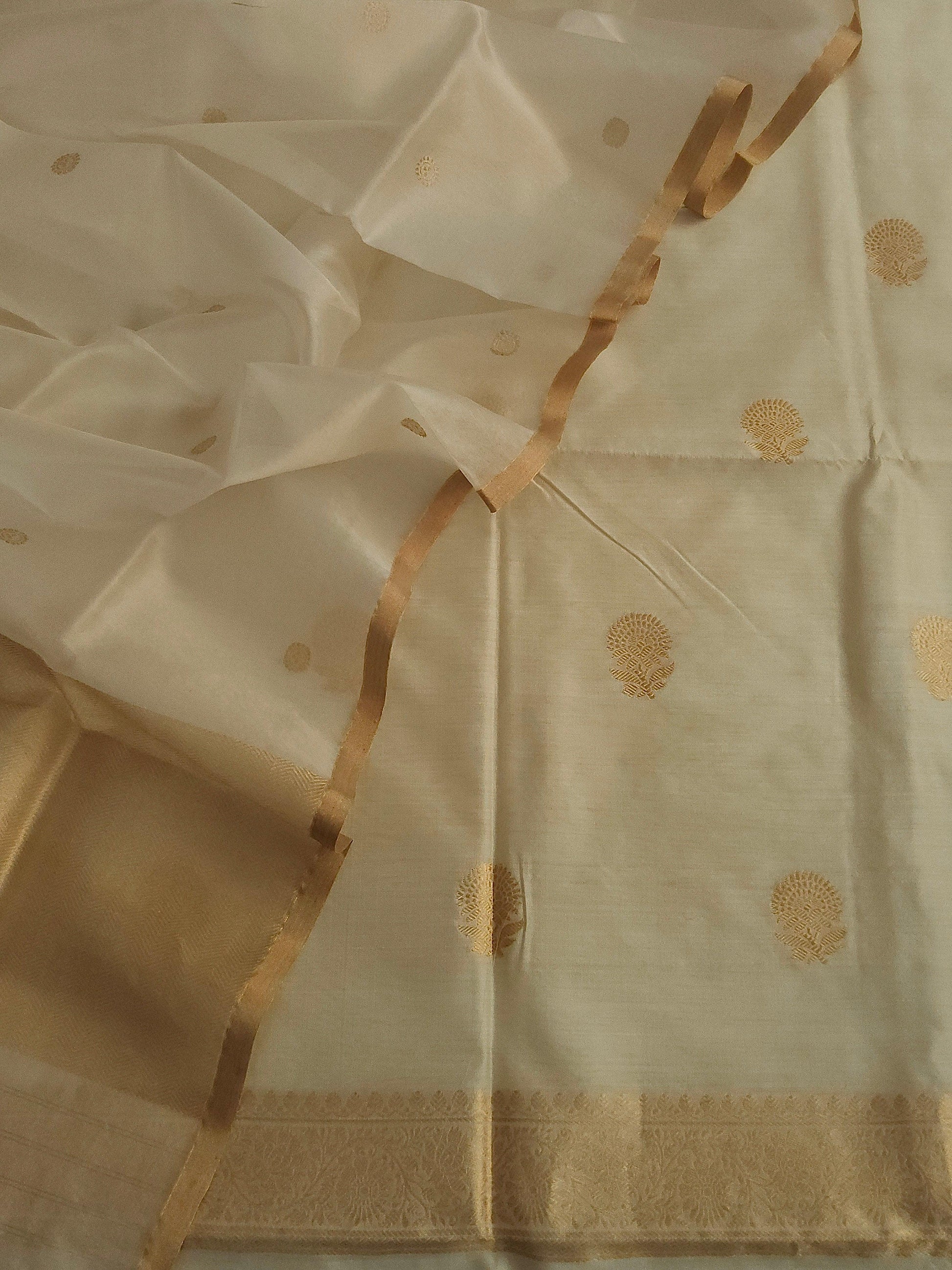 Handloom pure chiniya silk by banarasi store - Banarasi Store