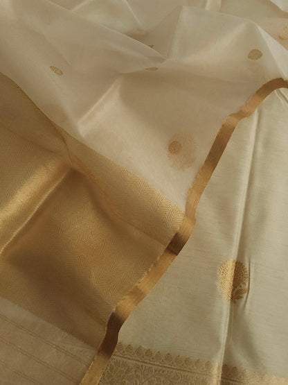 Handloom pure chiniya silk by banarasi store - Banarasi Store