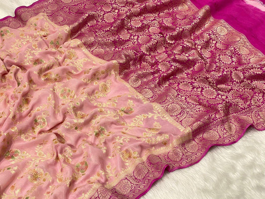 Pure khaddi Georgette by banarasi store - Banarasi Store