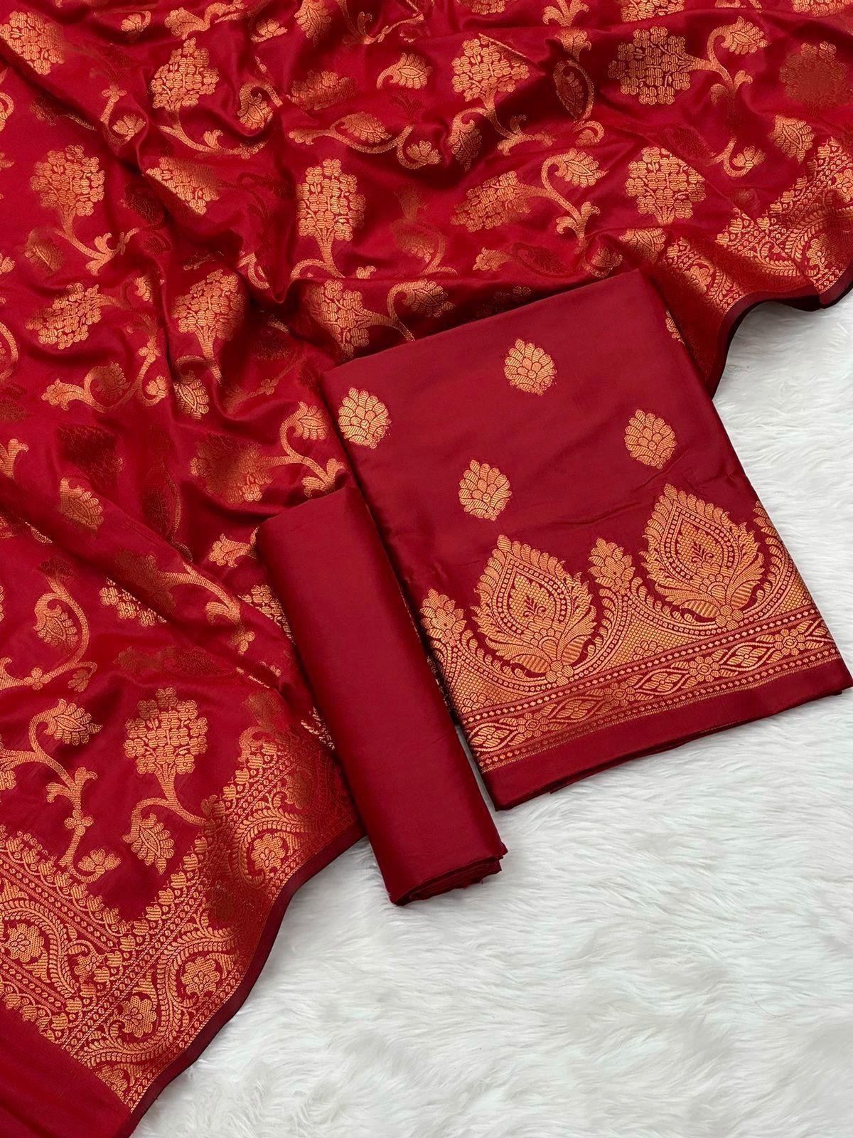 Banarasi silk suit by banarasi store - Banarasi Store