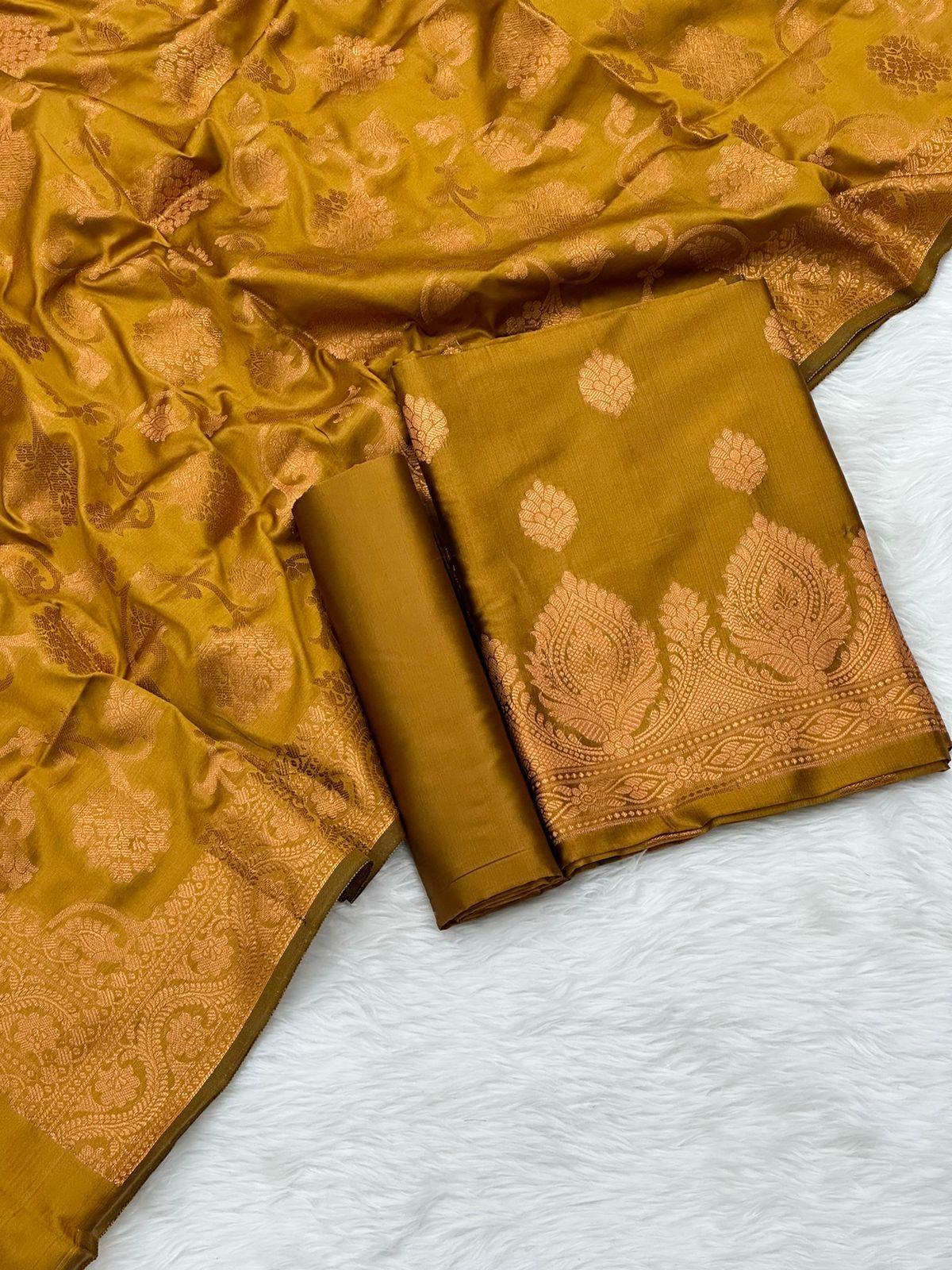 Banarasi silk suit by banarasi store - Banarasi Store