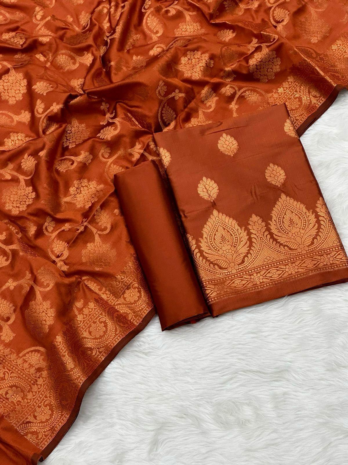 Banarasi silk suit by banarasi store - Banarasi Store
