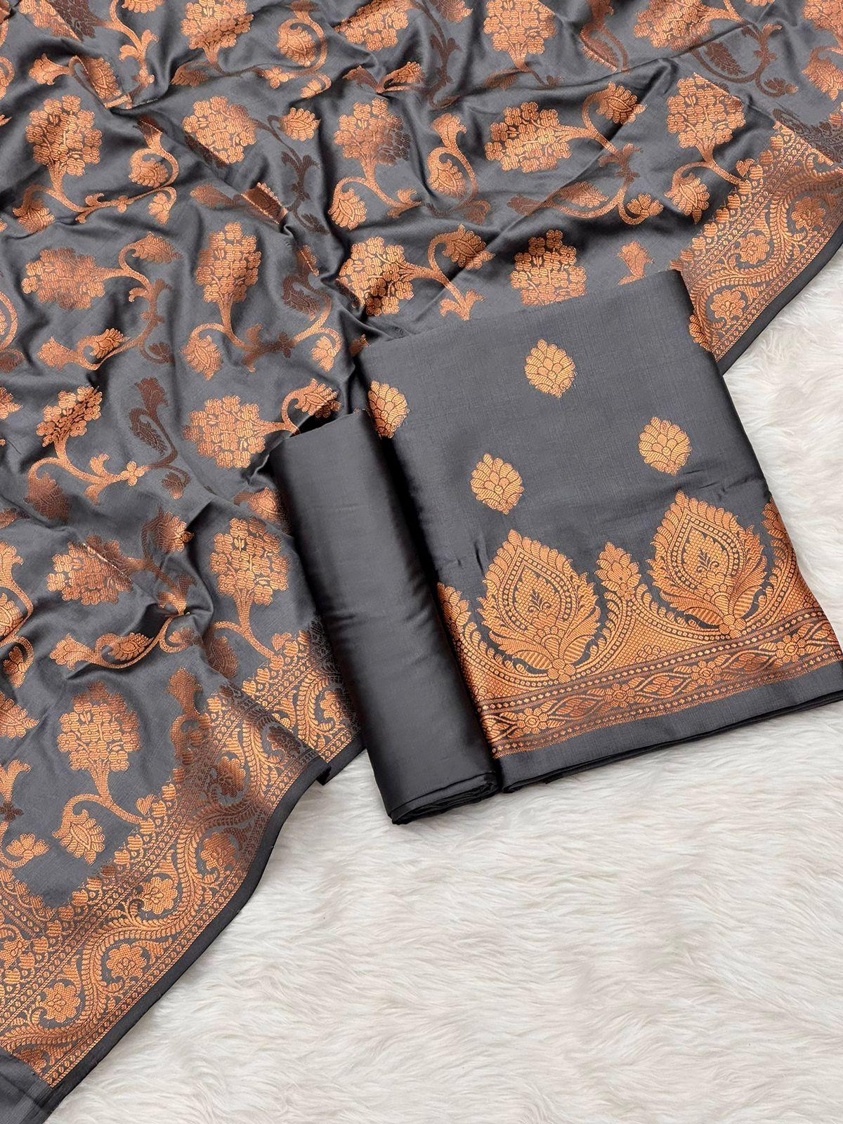 Banarasi silk suit by banarasi store - Banarasi Store
