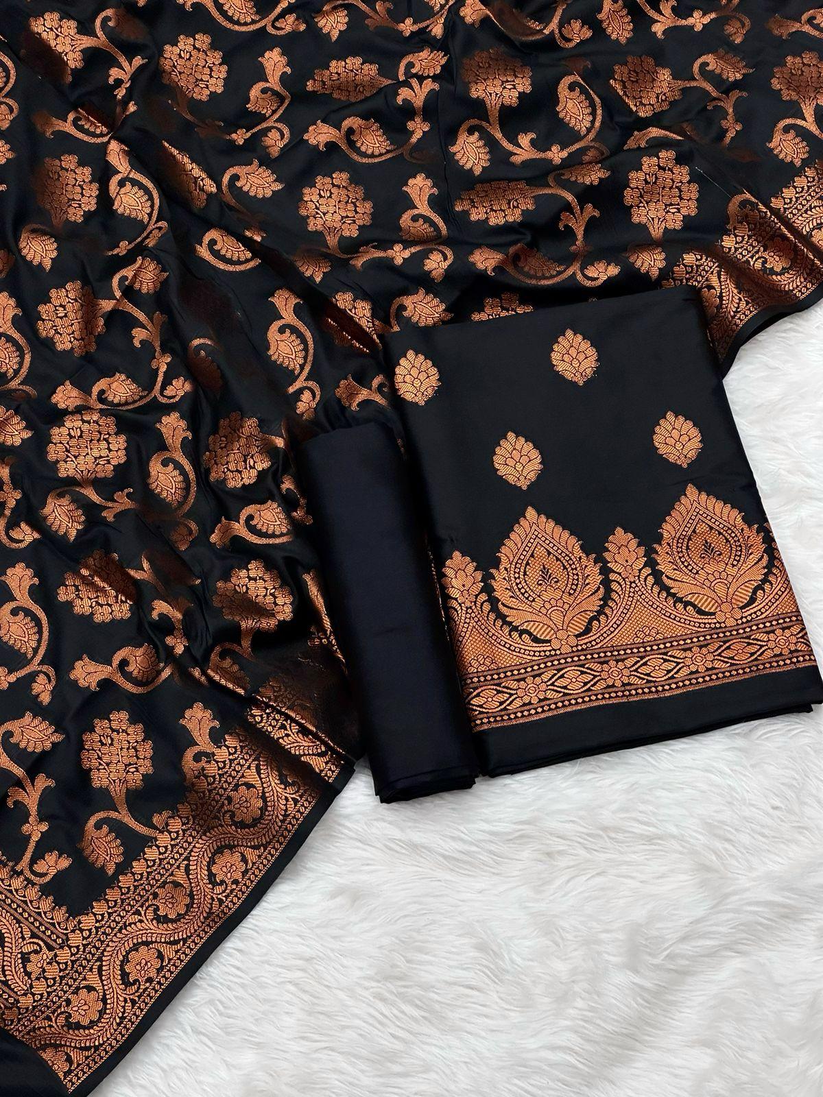 Banarasi silk suit by banarasi store - Banarasi Store
