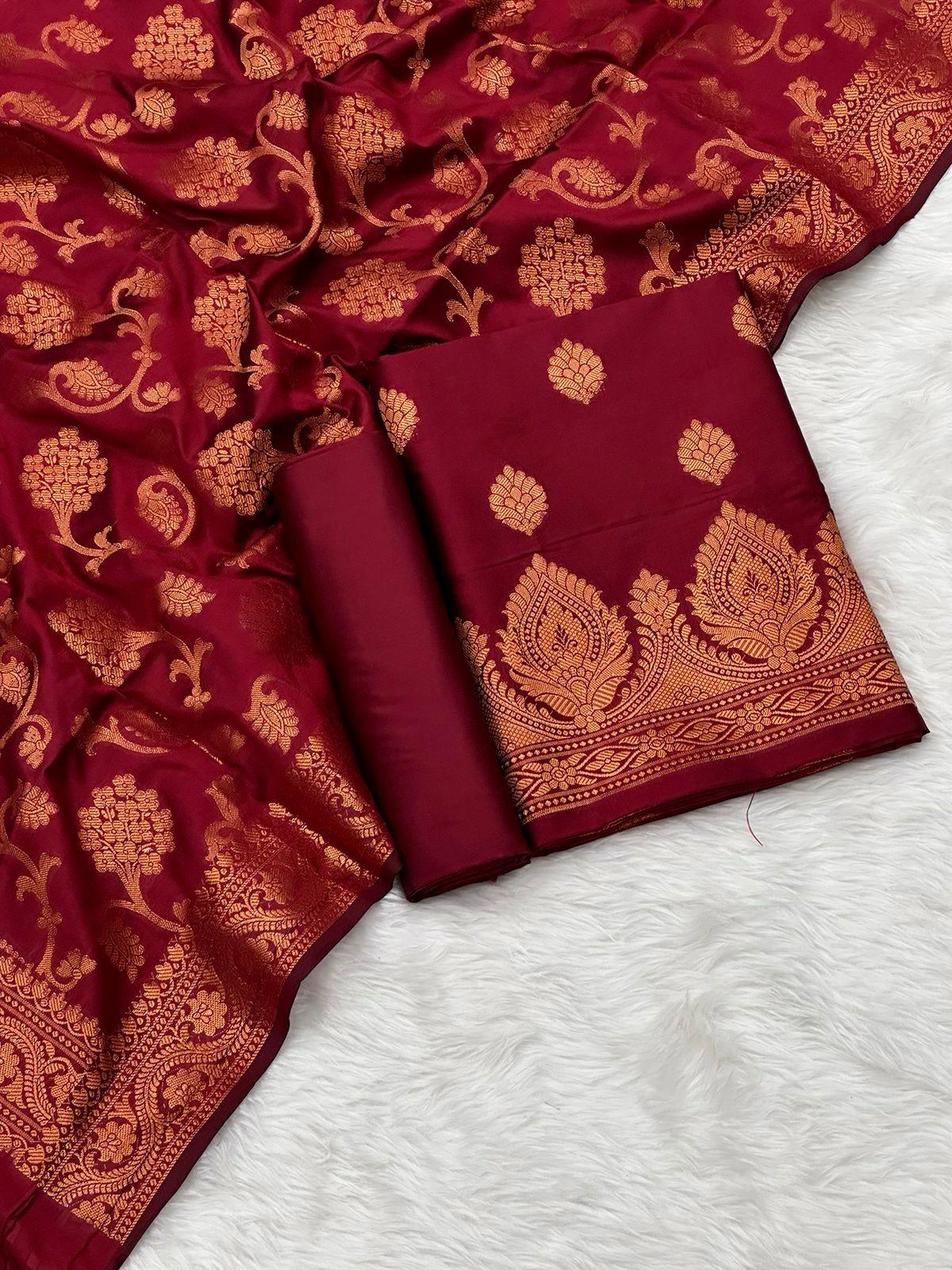 Banarasi silk suit by banarasi store - Banarasi Store