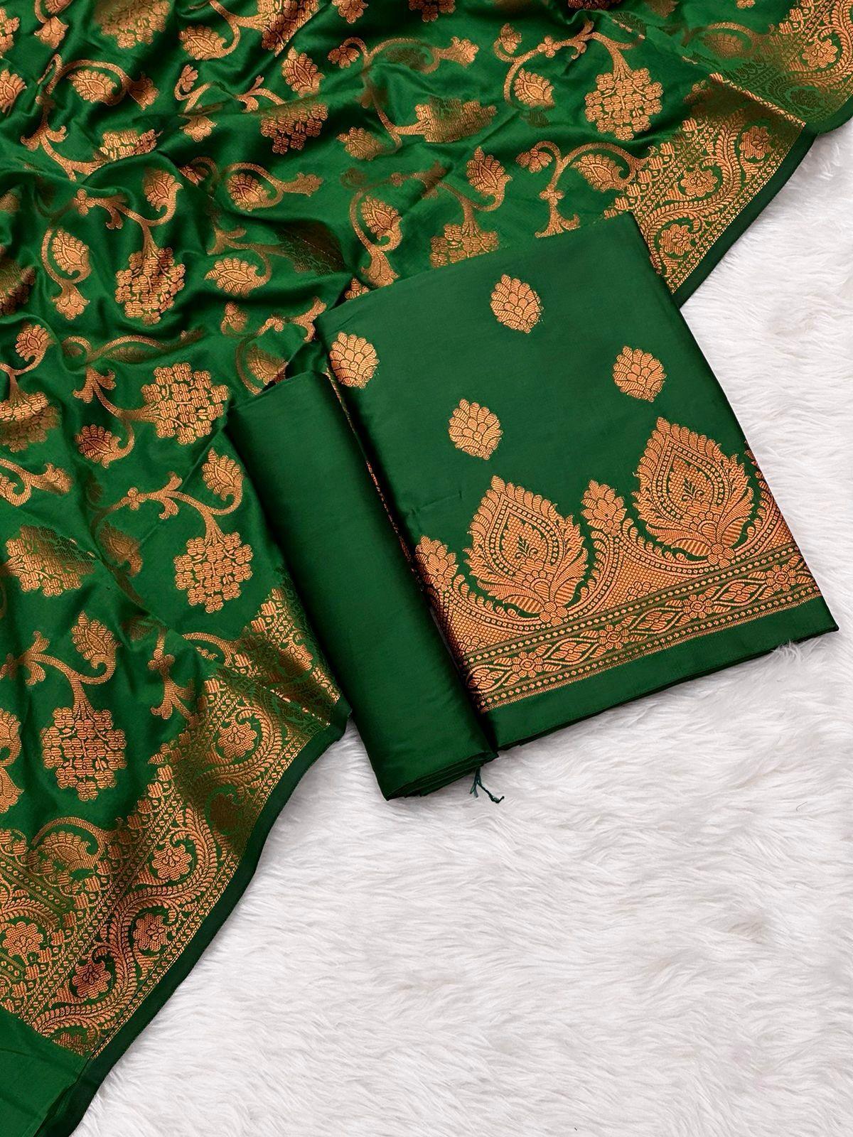 Banarasi silk suit by banarasi store - Banarasi Store