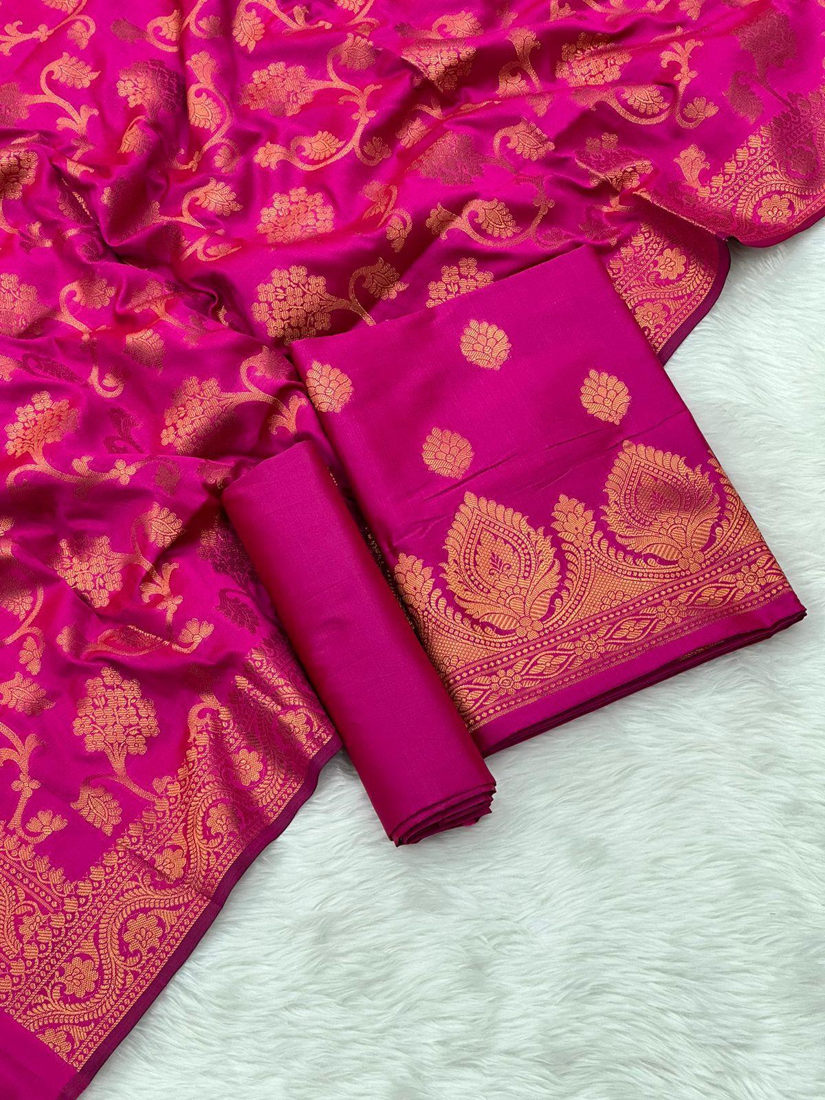 Banarasi silk suit by banarasi store - Banarasi Store