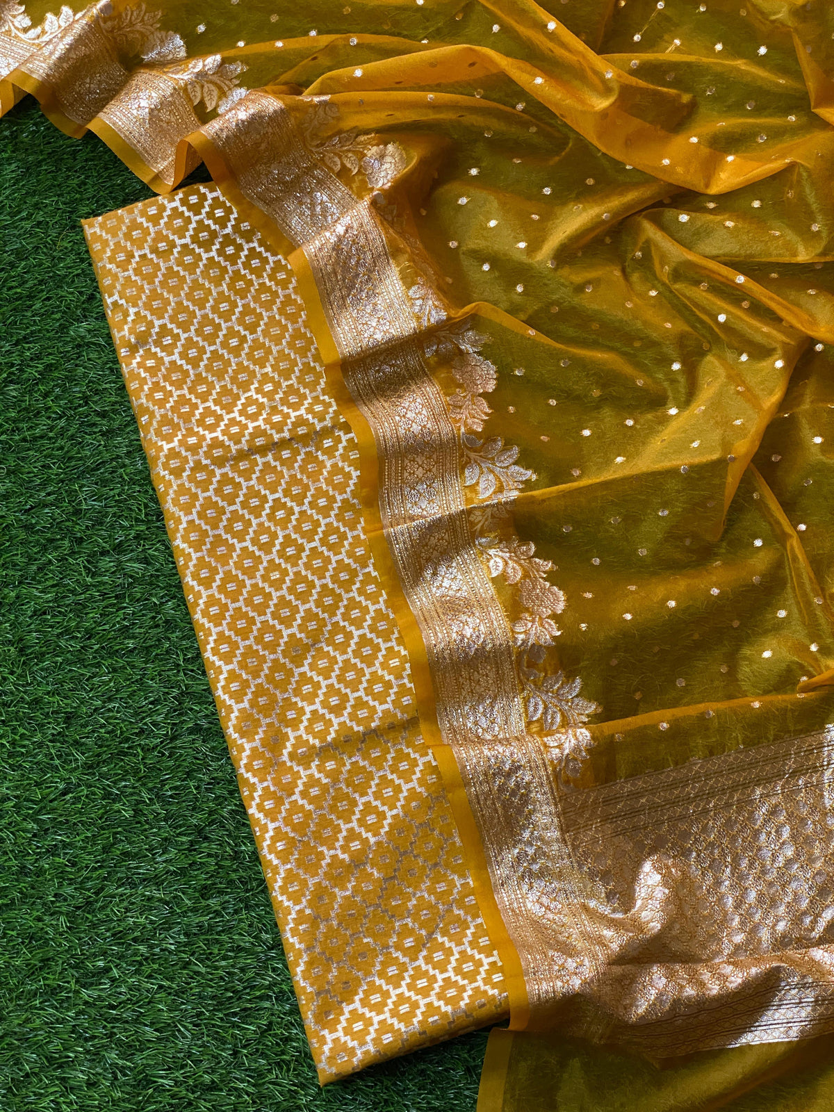 Banarasi chanderi suit by banarasi store - Banarasi Store