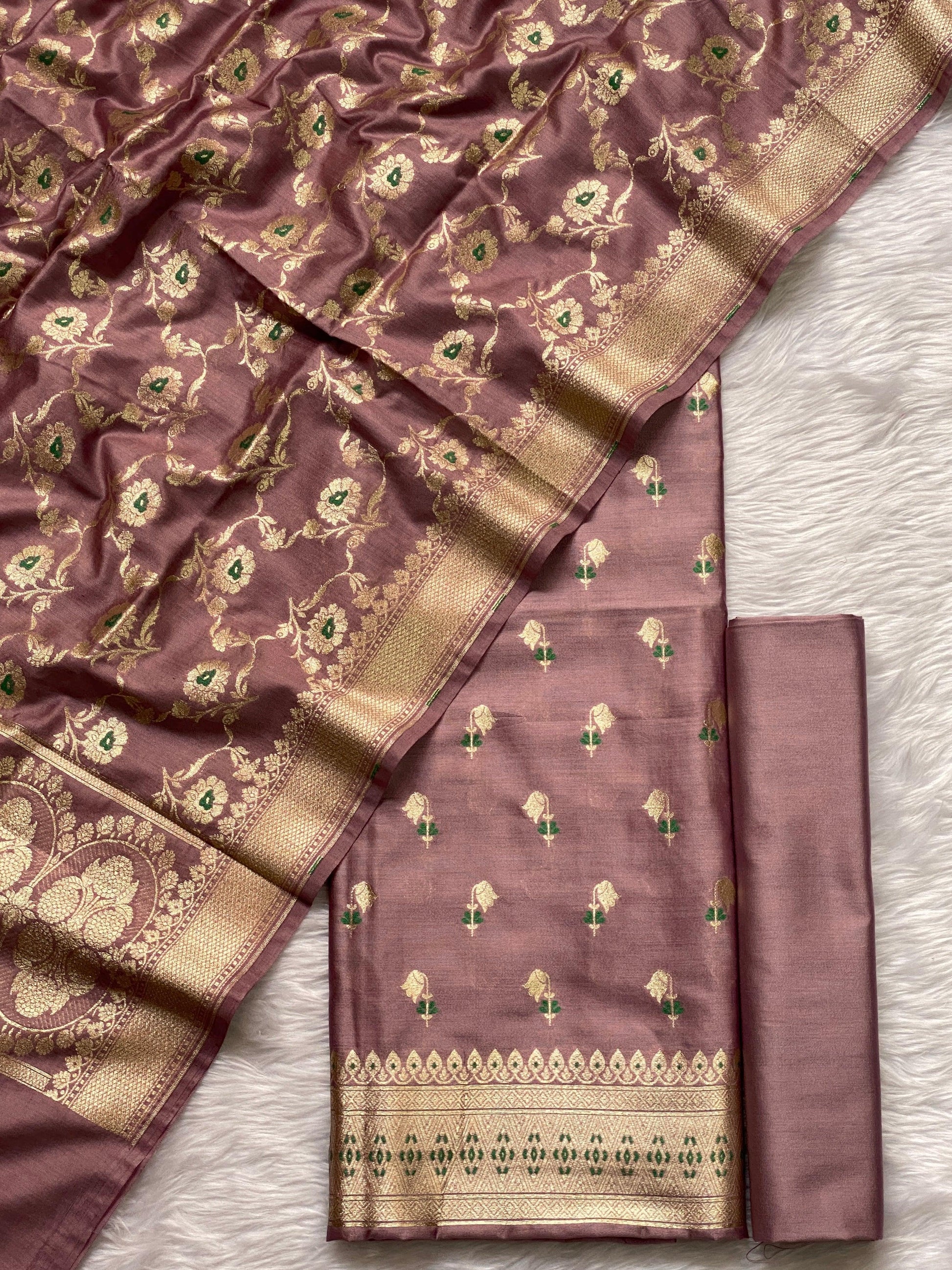 Handloom pure chiniya silk by banarasi store - Banarasi Store