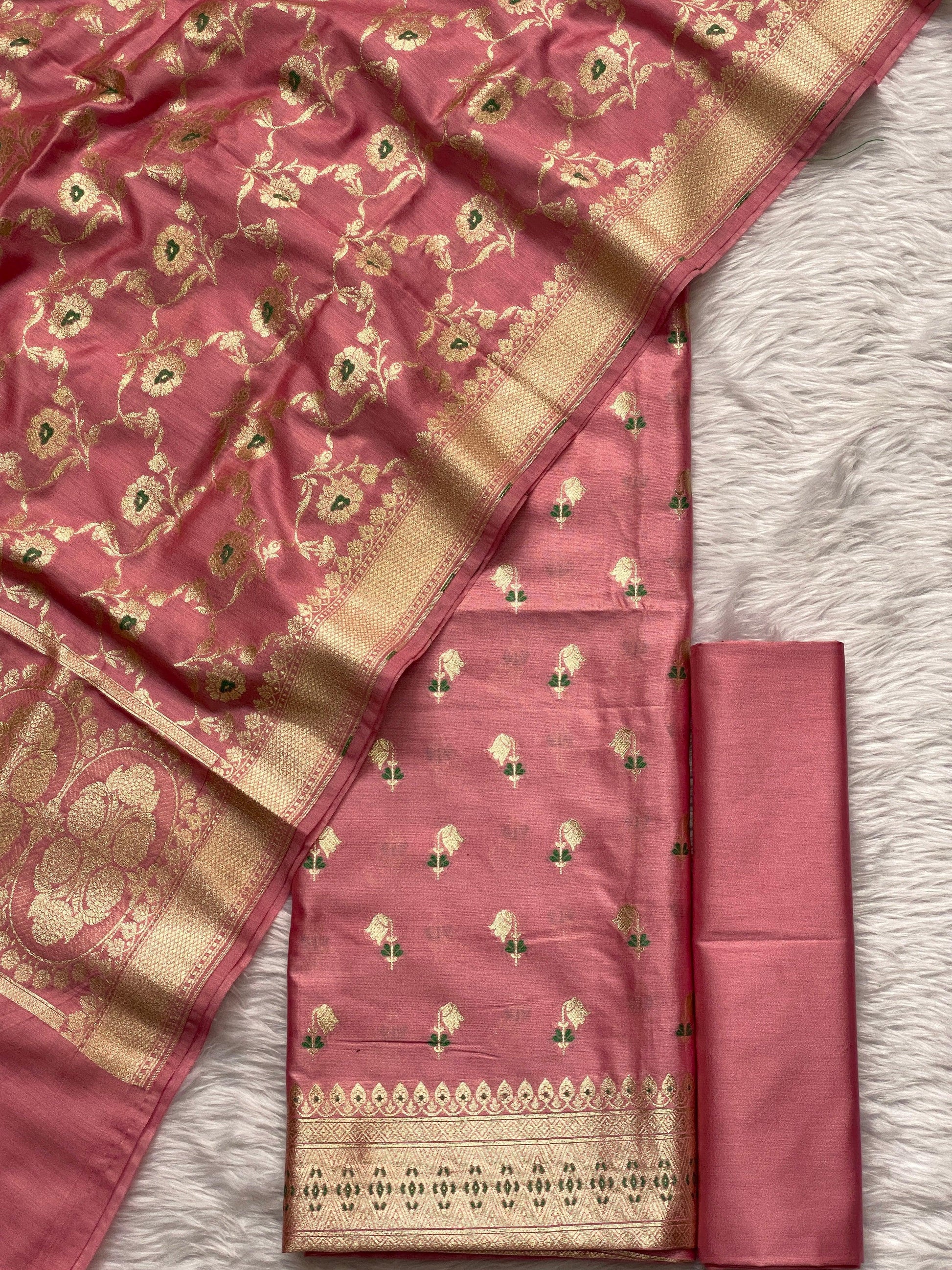 Handloom pure chiniya silk by banarasi store - Banarasi Store