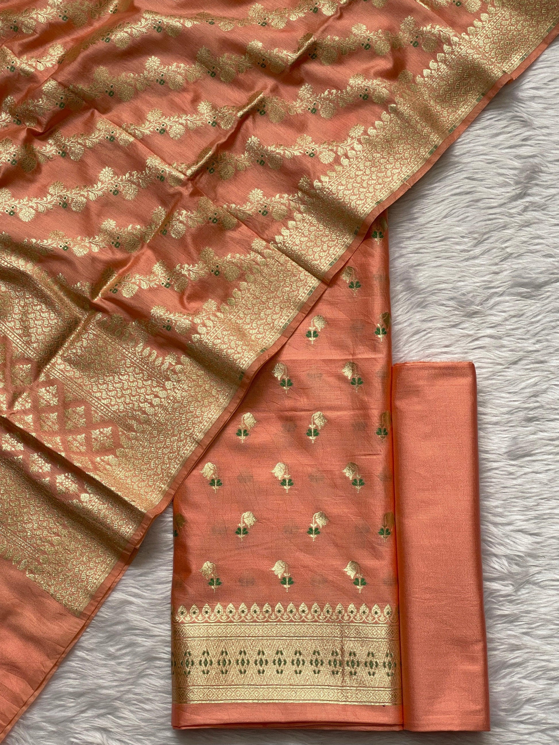 Handloom pure chiniya silk by banarasi store - Banarasi Store