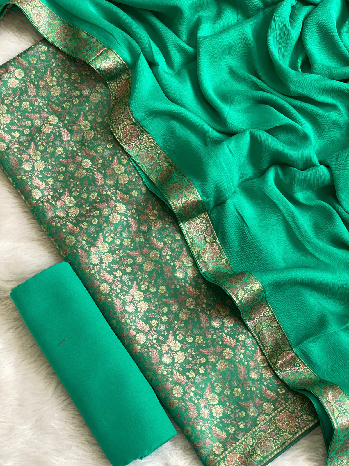 Banarasi brocade suit by banarasi store - Banarasi Store