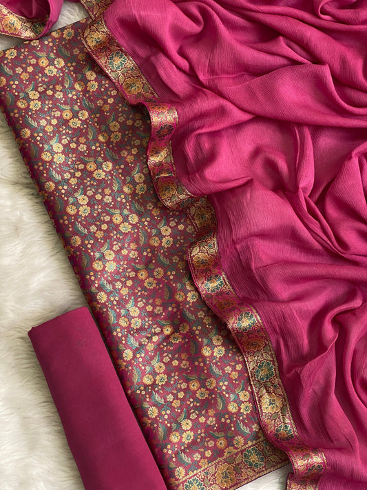 Banarasi brocade suit by banarasi store - Banarasi Store