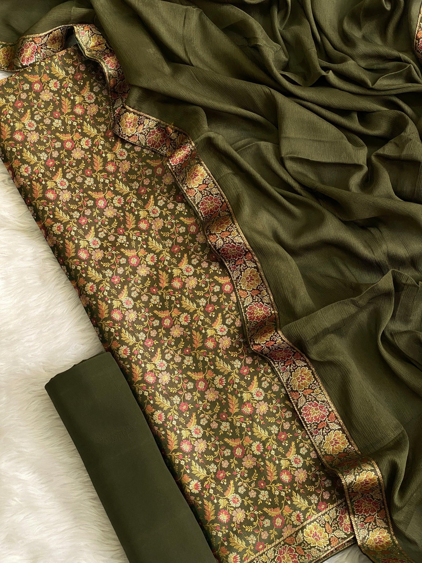 Banarasi brocade suit by banarasi store - Banarasi Store