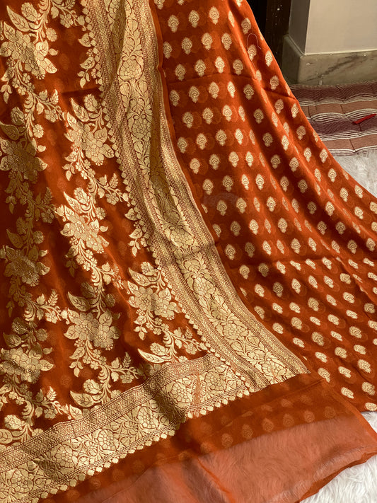KHADDI GEORGETTE X BANARASI STORE - Banarasi Store