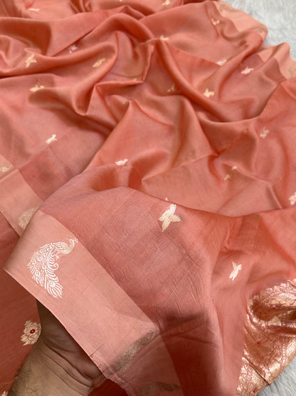Handloom chanderi suit by banarasi store
