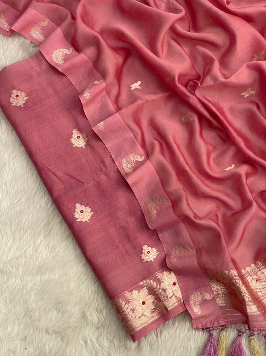 Handloom chanderi suit by banarasi store