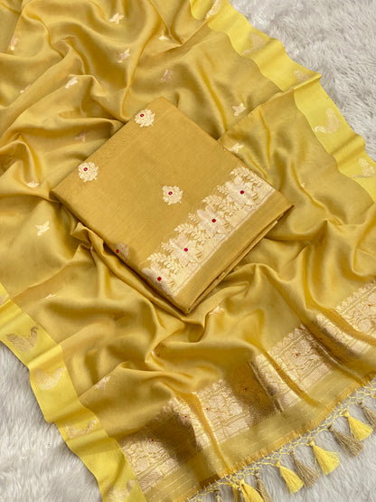 Handloom chanderi suit by banarasi store