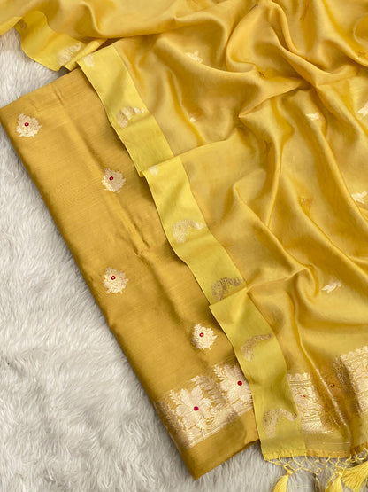 Handloom chanderi suit by banarasi store