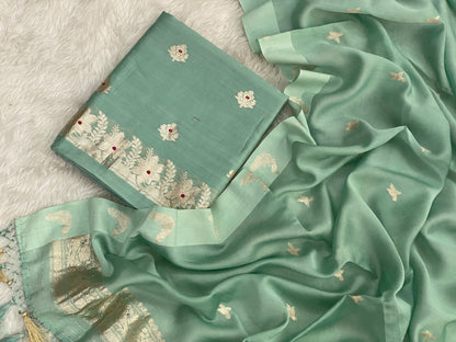 Handloom chanderi suit by banarasi store