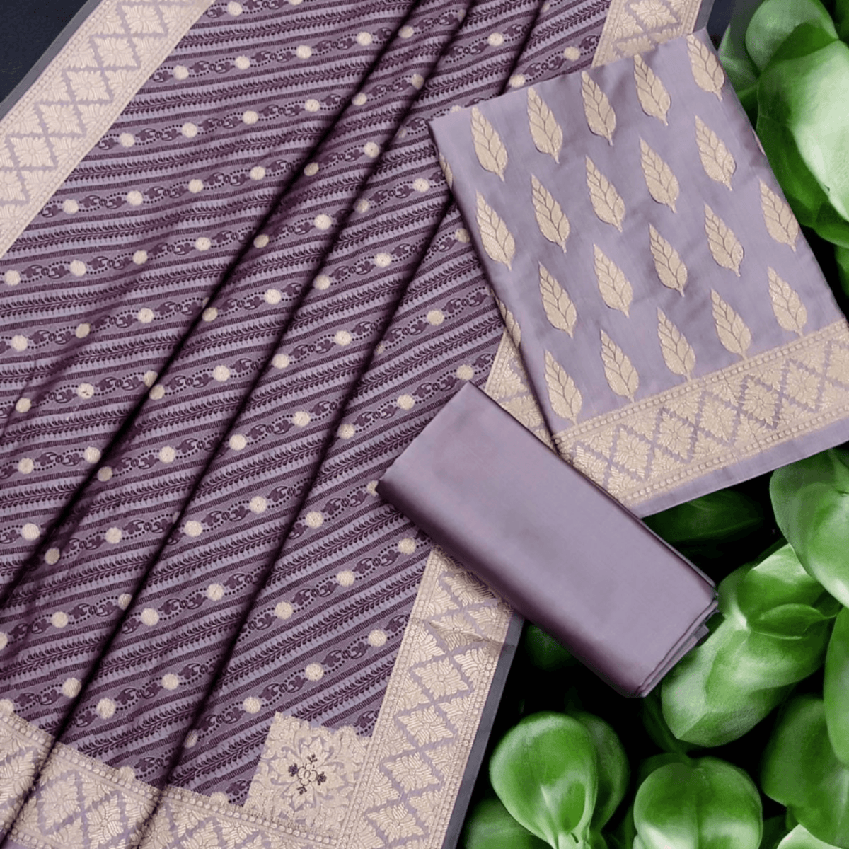 Banarasi silk suit by banarasi store - Banarasi Store