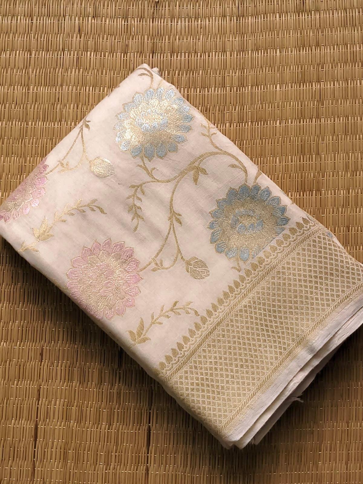 Handloom moonga silk by banarasi store - Banarasi Store