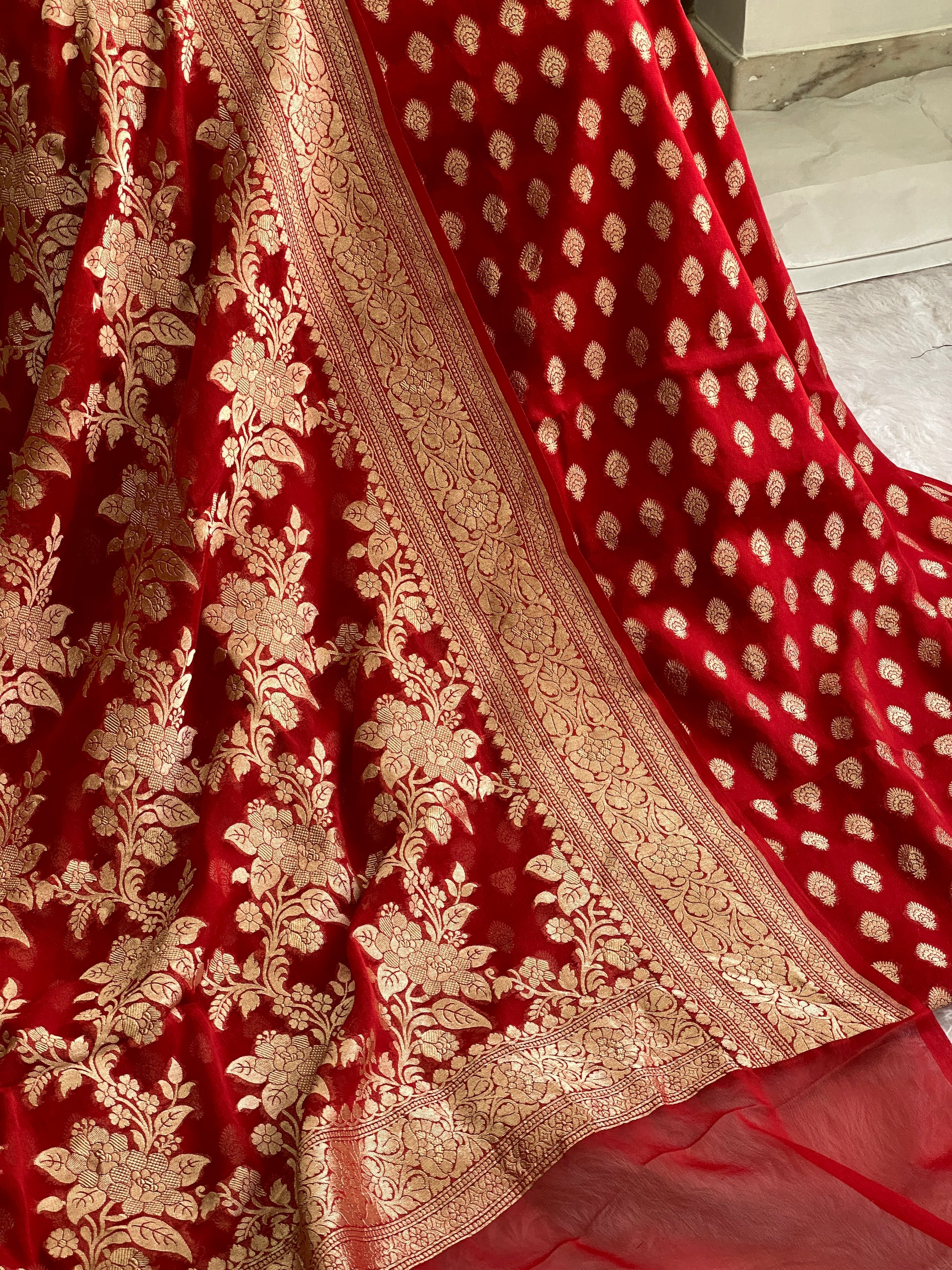 KHADDI GEORGETTE X BANARASI STORE - Banarasi Store