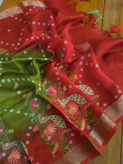 Banarasi chanderi embroidery suit - Banarasi Store