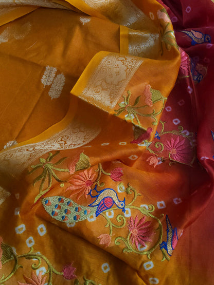 Banarasi chanderi embroidery suits - Banarasi Store