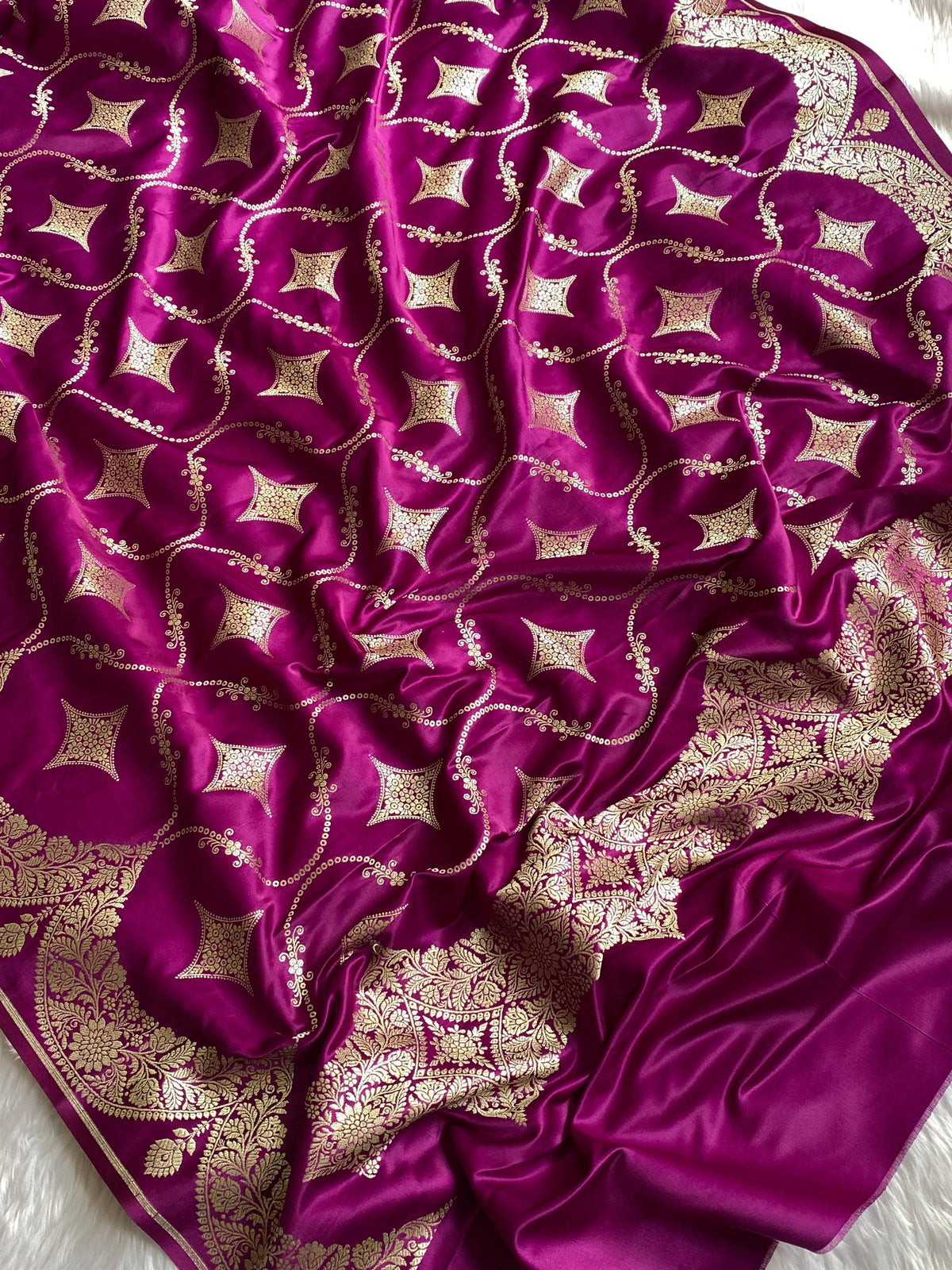 Satin X Mashru - Banarasi Store