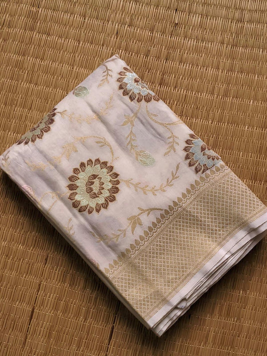 Handloom moonga silk by banarasi store - Banarasi Store