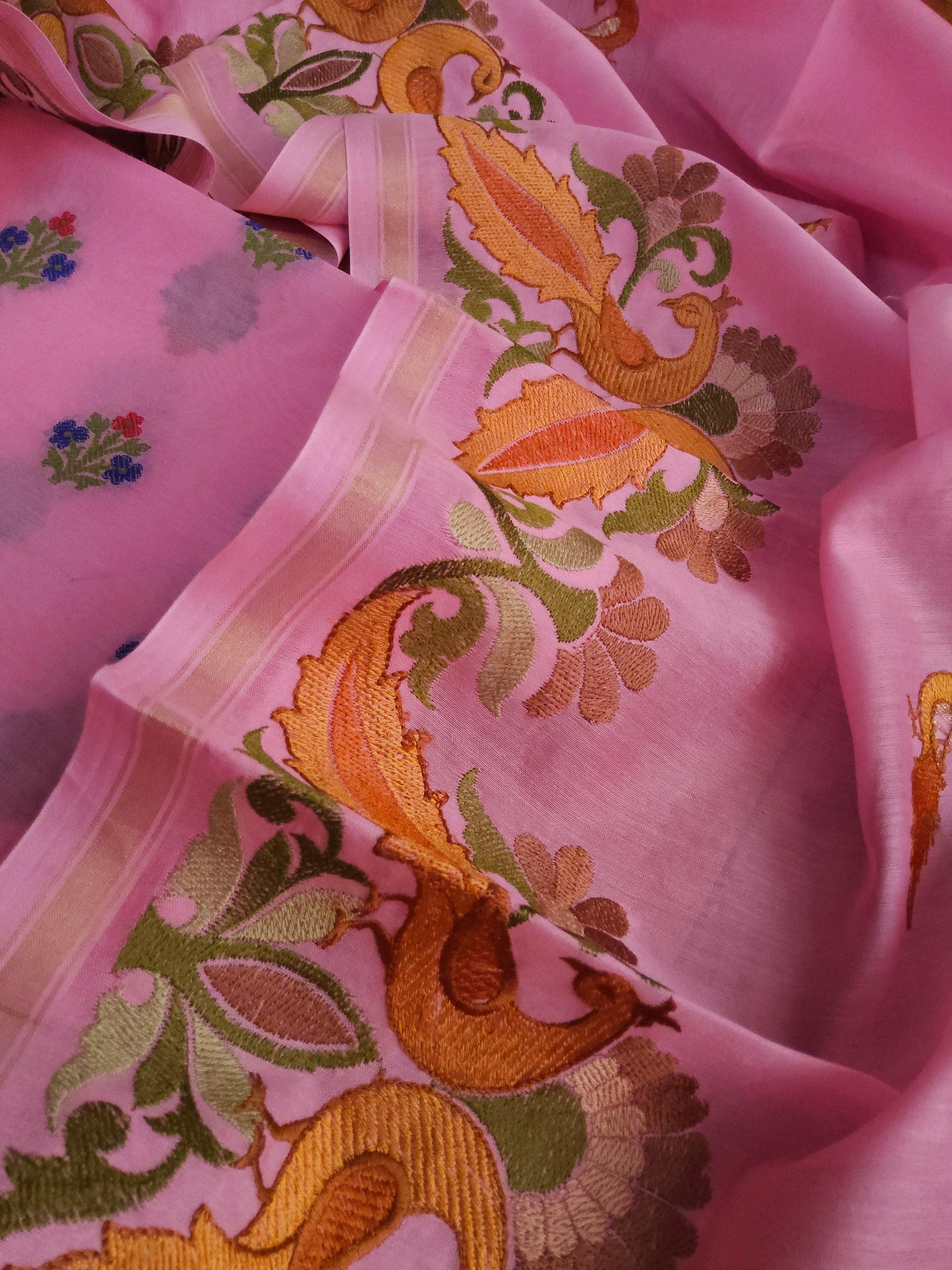 Banarasi chanderi embroidery suits - Banarasi Store