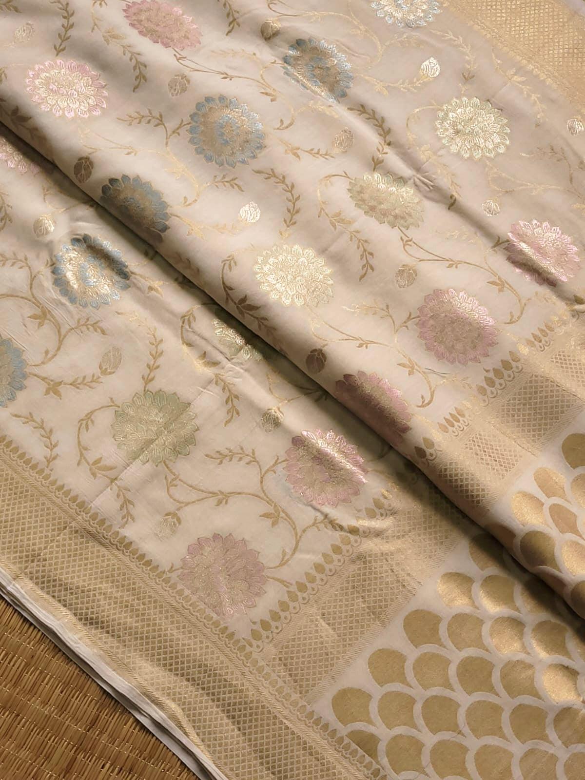 Handloom moonga silk by banarasi store - Banarasi Store