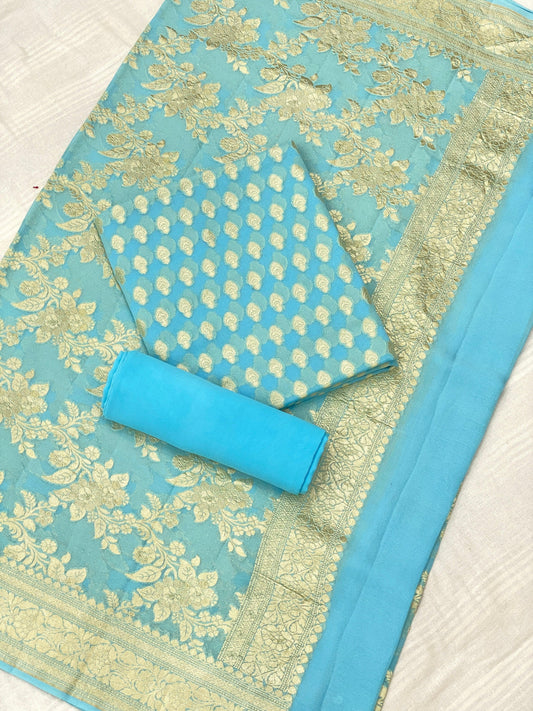 KHADDI GEORGETTE X BANARASI STORE - Banarasi Store