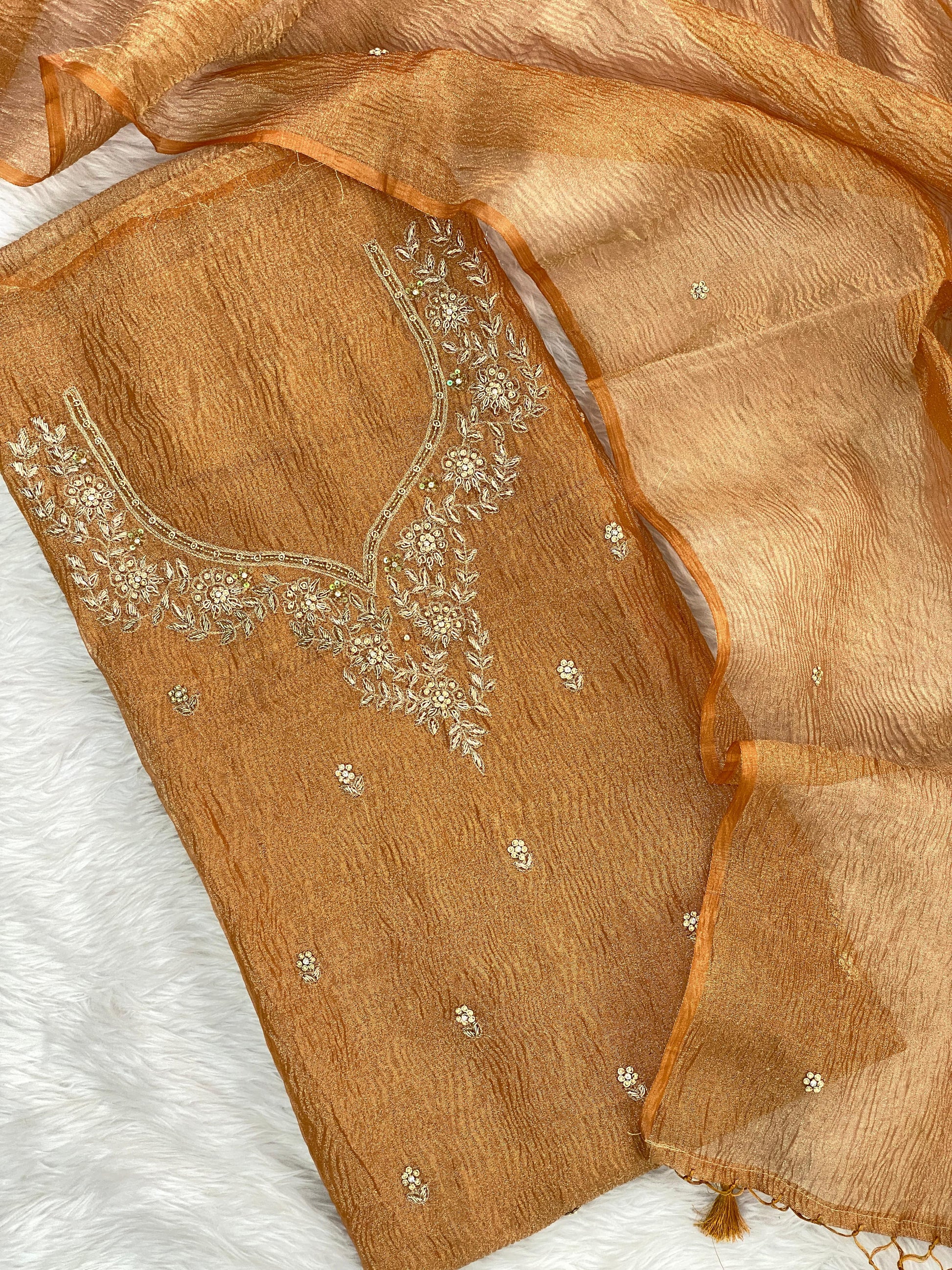 Reshmi tissue X zardozi - Banarasi Store