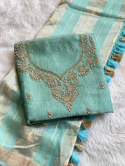 Kora tissue X zardozi - Banarasi Store
