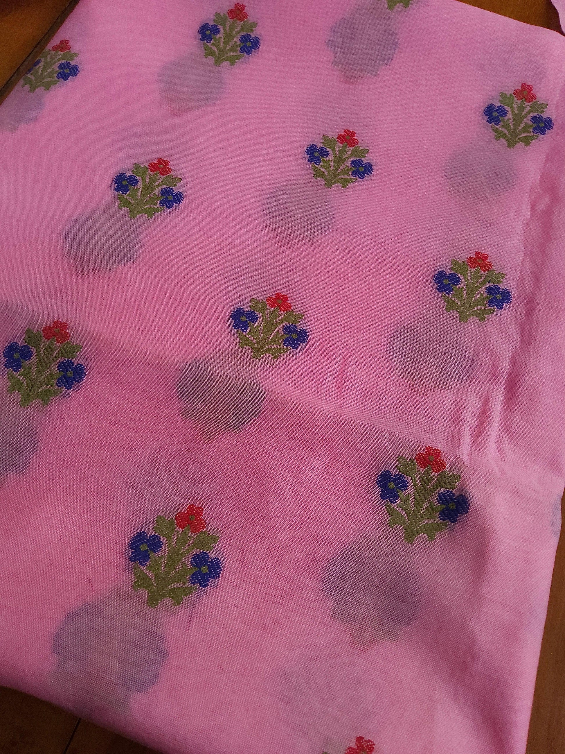 Banarasi chanderi embroidery suits - Banarasi Store