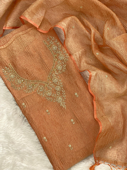 Reshmi tissue X zardozi - Banarasi Store
