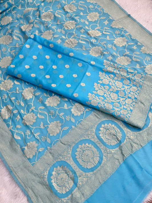 KHADDI GEORGETTE X BANARASI STORE - Banarasi Store