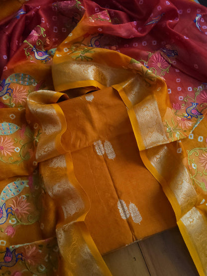 Banarasi chanderi embroidery suits - Banarasi Store