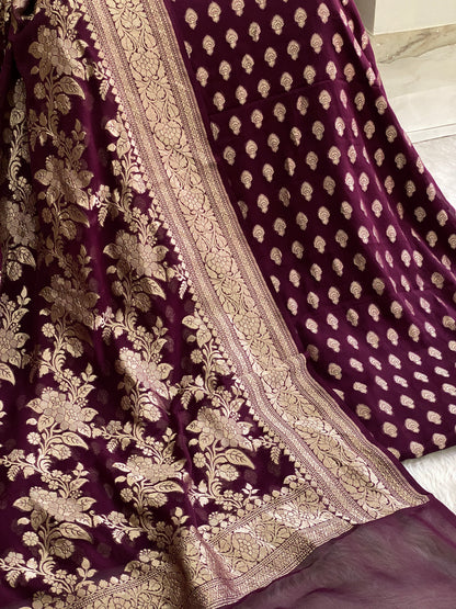 KHADDI GEORGETTE X BANARASI STORE - Banarasi Store