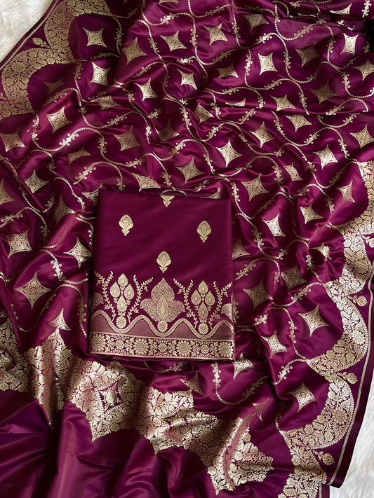 Satin X Mashru - Banarasi Store