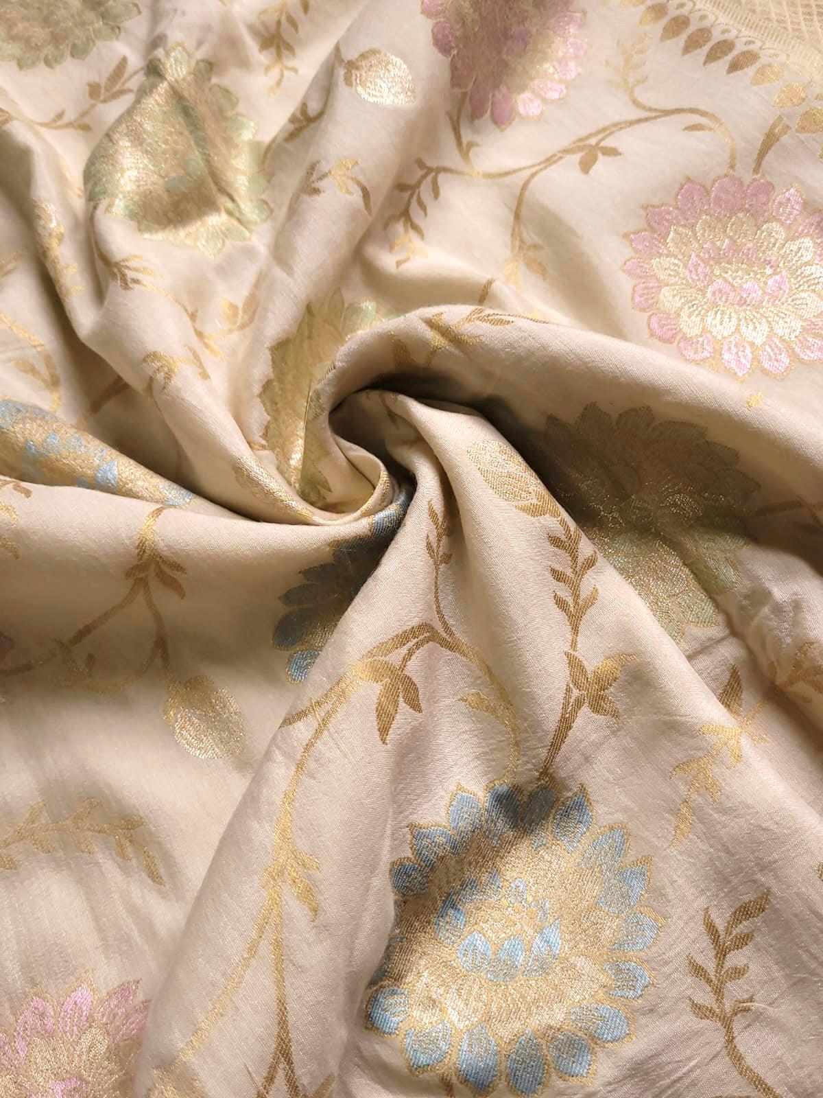 Handloom moonga silk by banarasi store - Banarasi Store